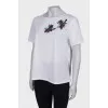 White T-shirt with decor