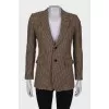 Houndstooth blazer