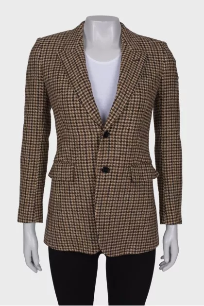Houndstooth blazer