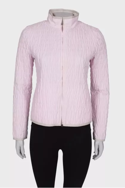 Pink quilted jacket