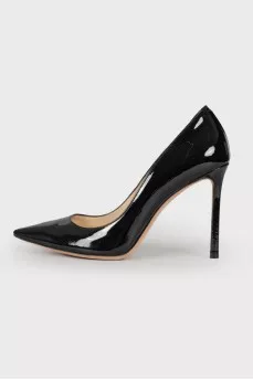 Patent leather pumps