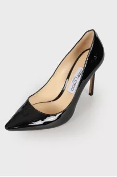 Patent leather pumps