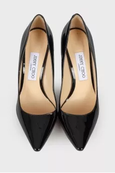 Patent leather pumps