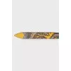 Printed leather belt