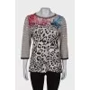 Sweatshirt with contrast print