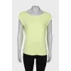 Light green plain T-shirt