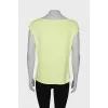 Light green plain T-shirt