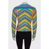 Cropped sweater multicolor