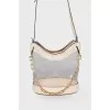 Transparent bag with golden hardware