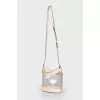 Transparent bag with golden hardware