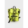 Textile backpack in print