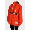 Bright orange anorak