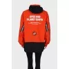 Bright orange anorak