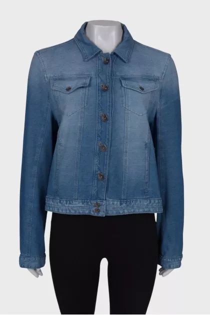 Blue straight fit shirt