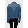 Blue straight fit shirt