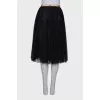 Sheer pleated skirt