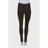 Brown leggings in print