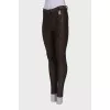 Brown leggings in print