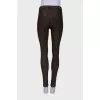 Brown leggings in print