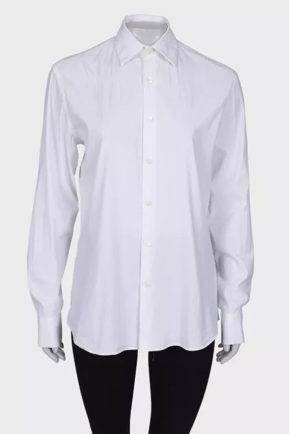 White straight fit shirt