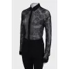 Translucent black blouse