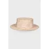 Straw hat with band