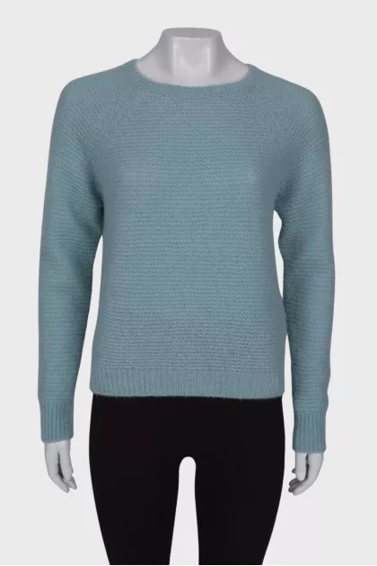 Knitted sweater with cashmere and silk