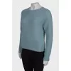Knitted sweater with cashmere and silk