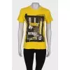 Yellow print T-shirt