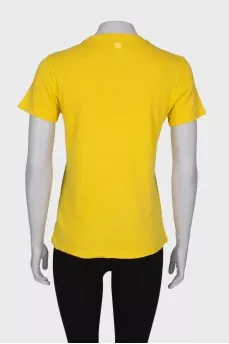 Yellow print T-shirt