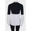 Combined two-tone sweater