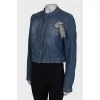 Denim cropped jacket