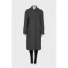 Gray straight coat