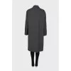 Gray straight coat