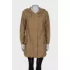Light brown long windbreaker