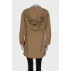 Light brown long windbreaker