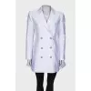 White jacket with a pattern