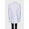 White jacket with a pattern