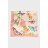 Printed silk scarf