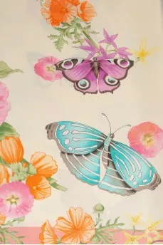 Printed silk scarf