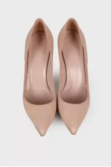 Leather stilettos