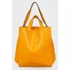 Leather tote bag