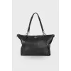 Black trapezoid bag