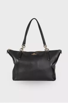 Black trapezoid bag