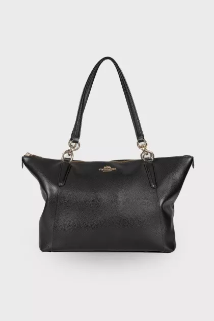 Black trapezoid bag