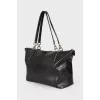 Black trapezoid bag