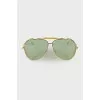 Aviator golden sunglasses
