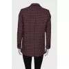 Checked double-breasted jacket
