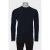 Men's blue wool sweater