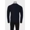Men's blue wool sweater